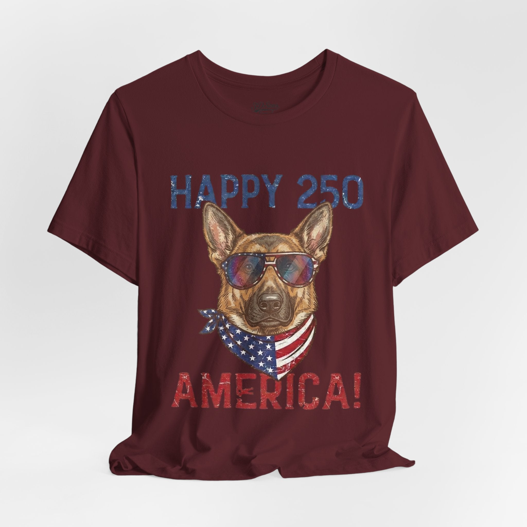 Happy 250 America! German Shepherd 4th of July T-Shirt