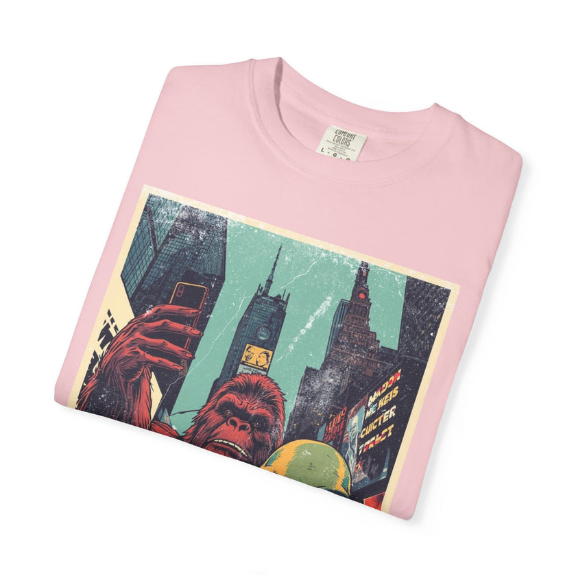 Alien & Bigfoot New York Times Square T-Shirt — Funny Urban Cryptid Tee
