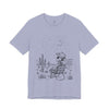 Alien Cowboy Sitting in Desert Tee | Night Sky Lawn Chair