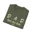 Dope Ass Dude Dad T-Shirt — D.A.D. Typography Father's Day Tee (Personalizable)