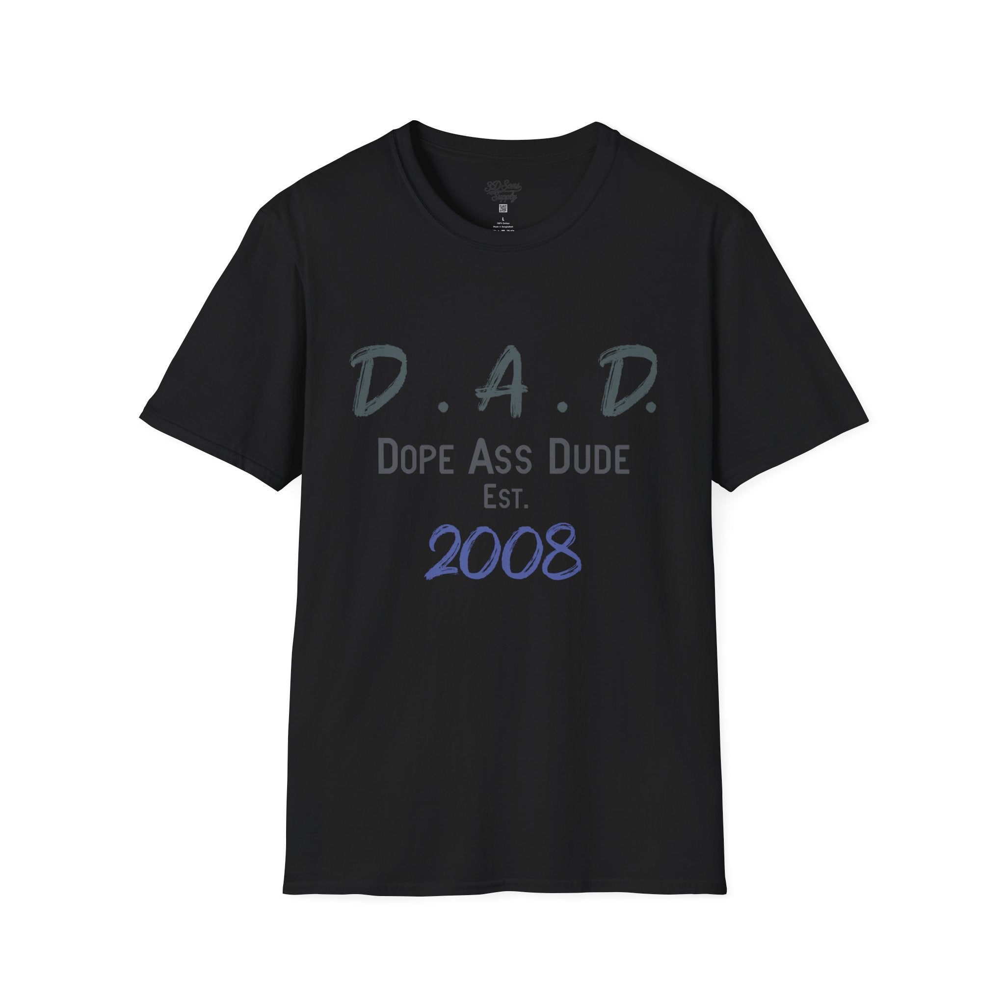 Dope Ass Dude Dad T-Shirt — D.A.D. Typography Father's Day Tee (Personalizable)