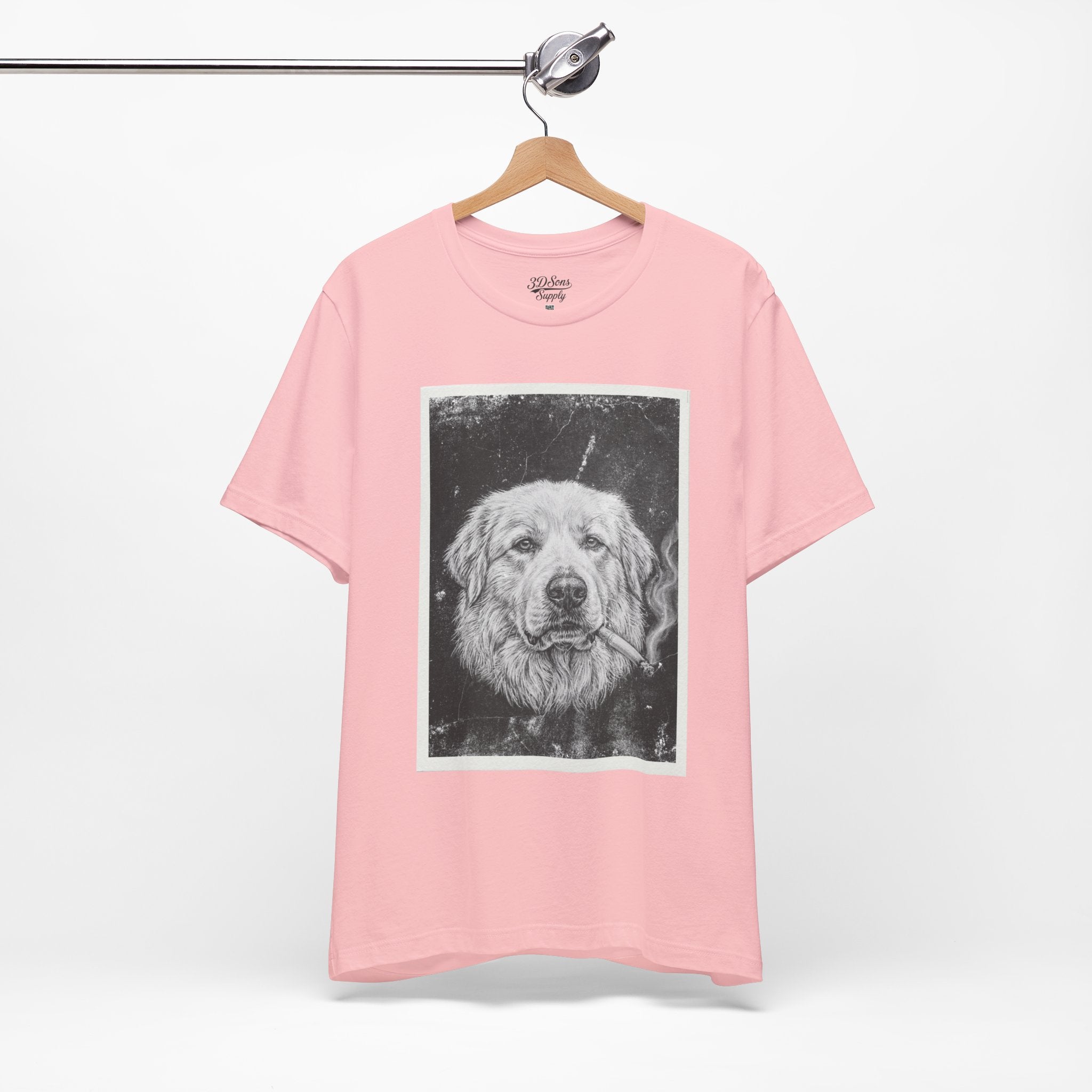 Great Pyrenees Smoke Photo Tee — Vintage Pup Graphic T-Shirt