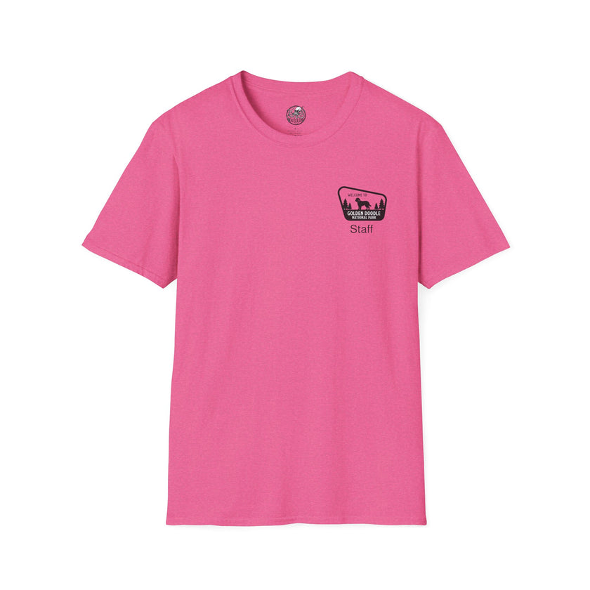 Golden Doodle National Park Staff T-Shirt | Retro Dog Lover Tee – 3D Sons Supply Co