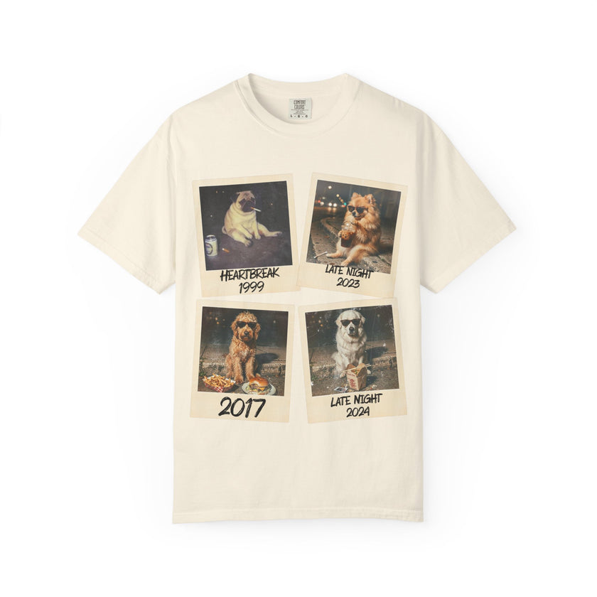 Personalized Polaroid Photo Tee — Custom Image & Text Options