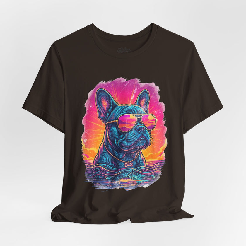 French Bulldog Retro 90s Tee — Vice City Vintage Dog Graphic