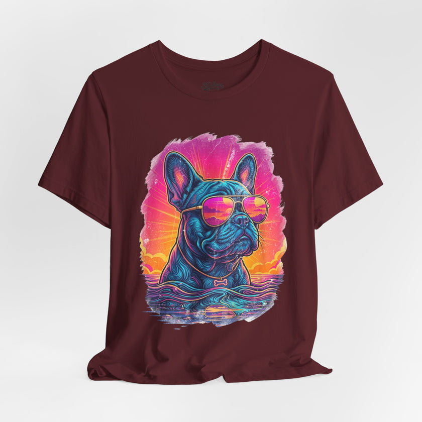 French Bulldog Retro 90s Tee — Vice City Vintage Dog Graphic