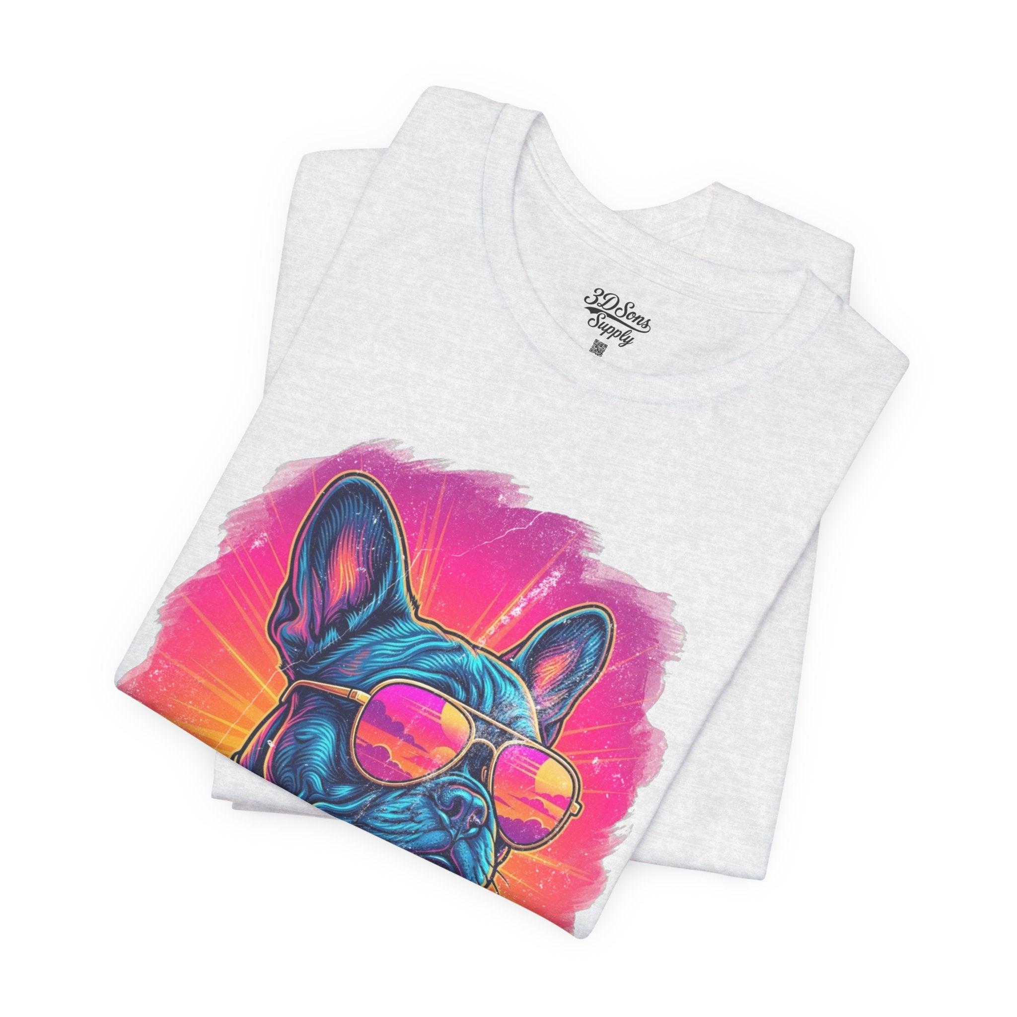 French Bulldog Retro 90s Tee — Vice City Vintage Dog Graphic