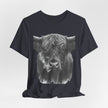 Highland Cow Smoking Tee — Vintage Highland Cattle Graphic T-Shirt
