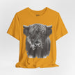Highland Cow Smoking Tee — Vintage Highland Cattle Graphic T-Shirt