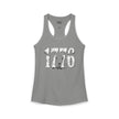 1776 Longhorn Skull Women's Racerback Tank