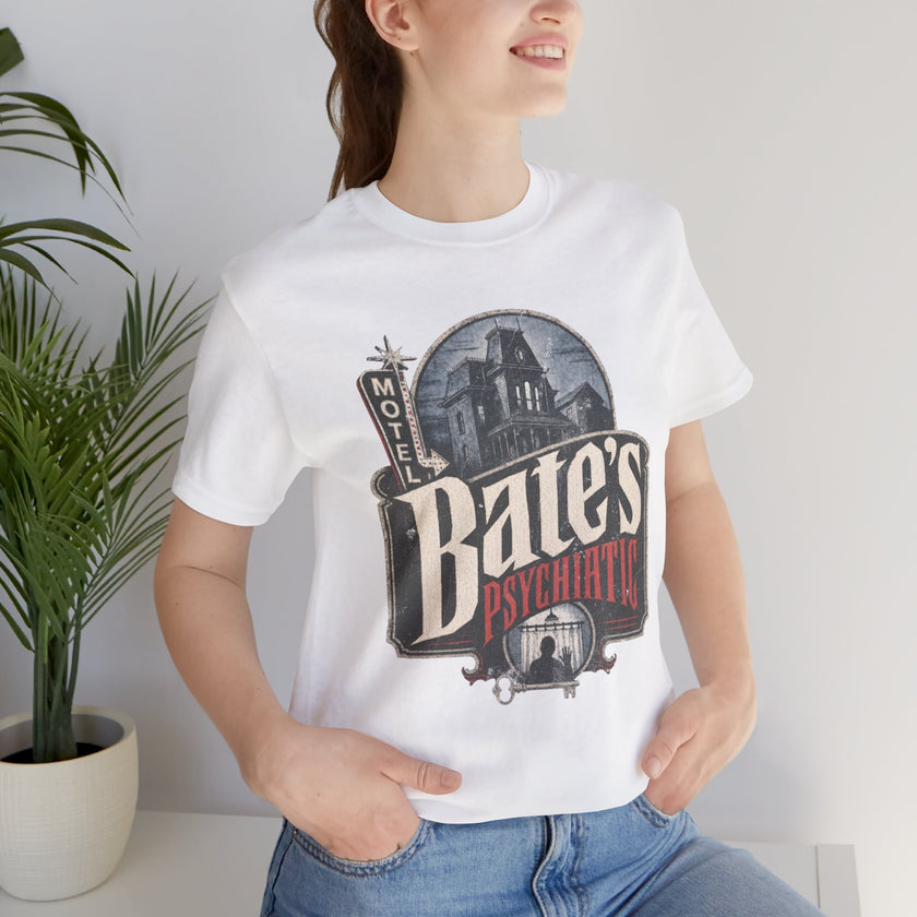Bates Psychiatric T-Shirt — Vintage Horror Graphic Tee