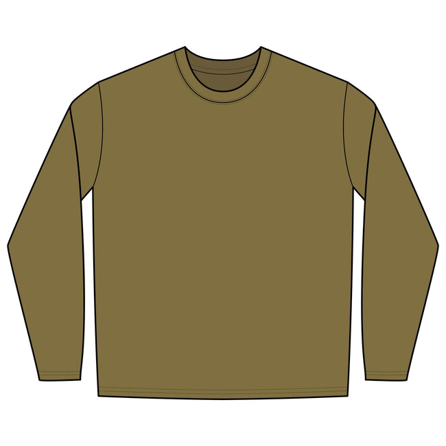 Personalized Elk Hunting Crew Long Sleeve Pocket Tee — Personalized Outdoor Shirt