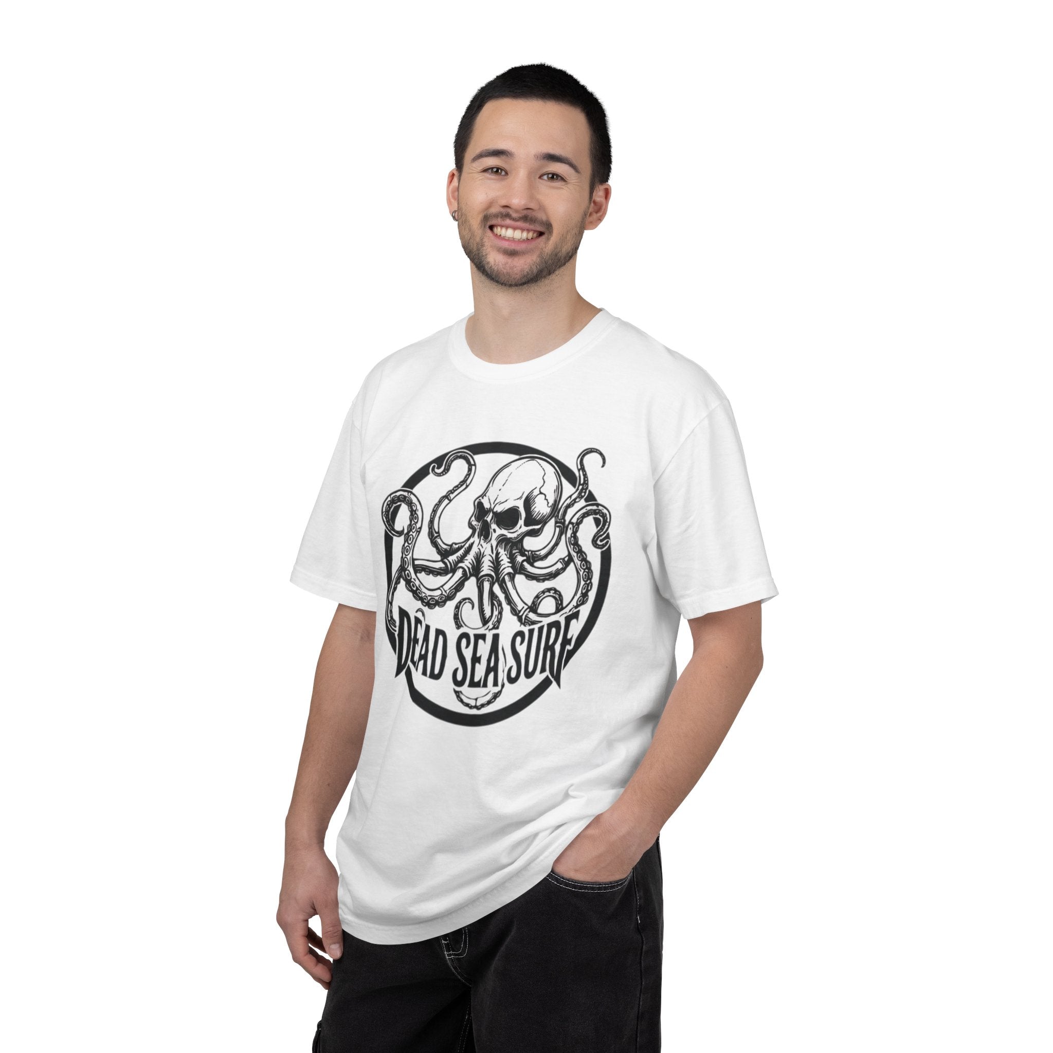 Dead Sea Surf Summer Octopus Kraken Skull Tee Shirt Nautical Skull Surf Logo
