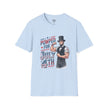 Pumped for July 4th Abraham Lincoln T-Shirt | Funny Patriotic Tee