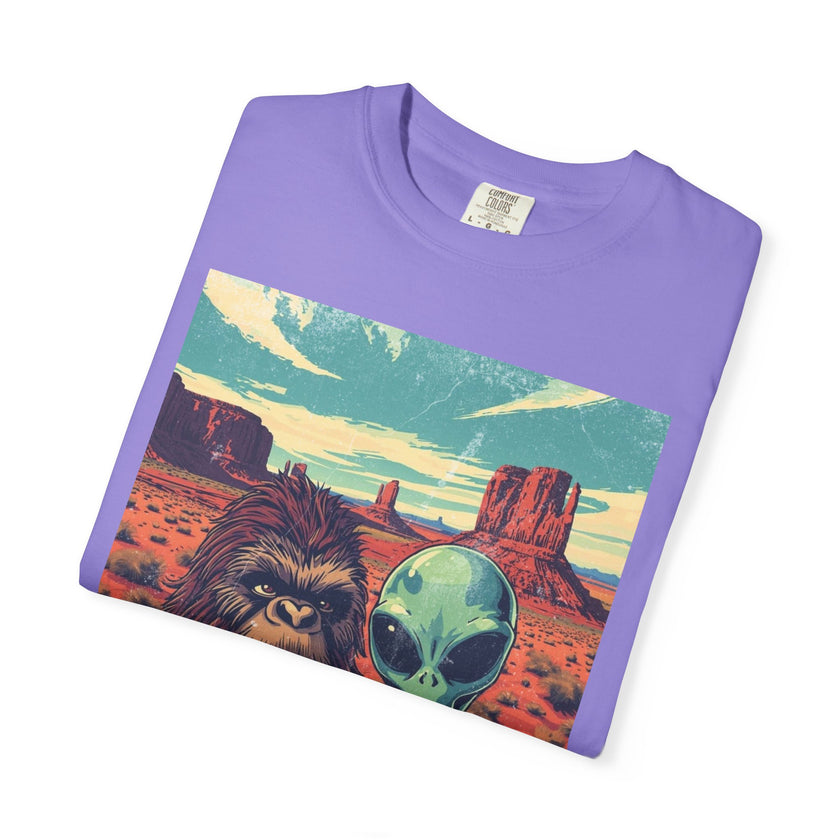 Alien & Bigfoot Monument Park T-Shirt