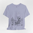 Alien Cowboy Sitting in Desert Tee | Night Sky Lawn Chair