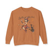 Spellbound After Dark Witch on Broom Sweatshirt | Halloween Cat Moon