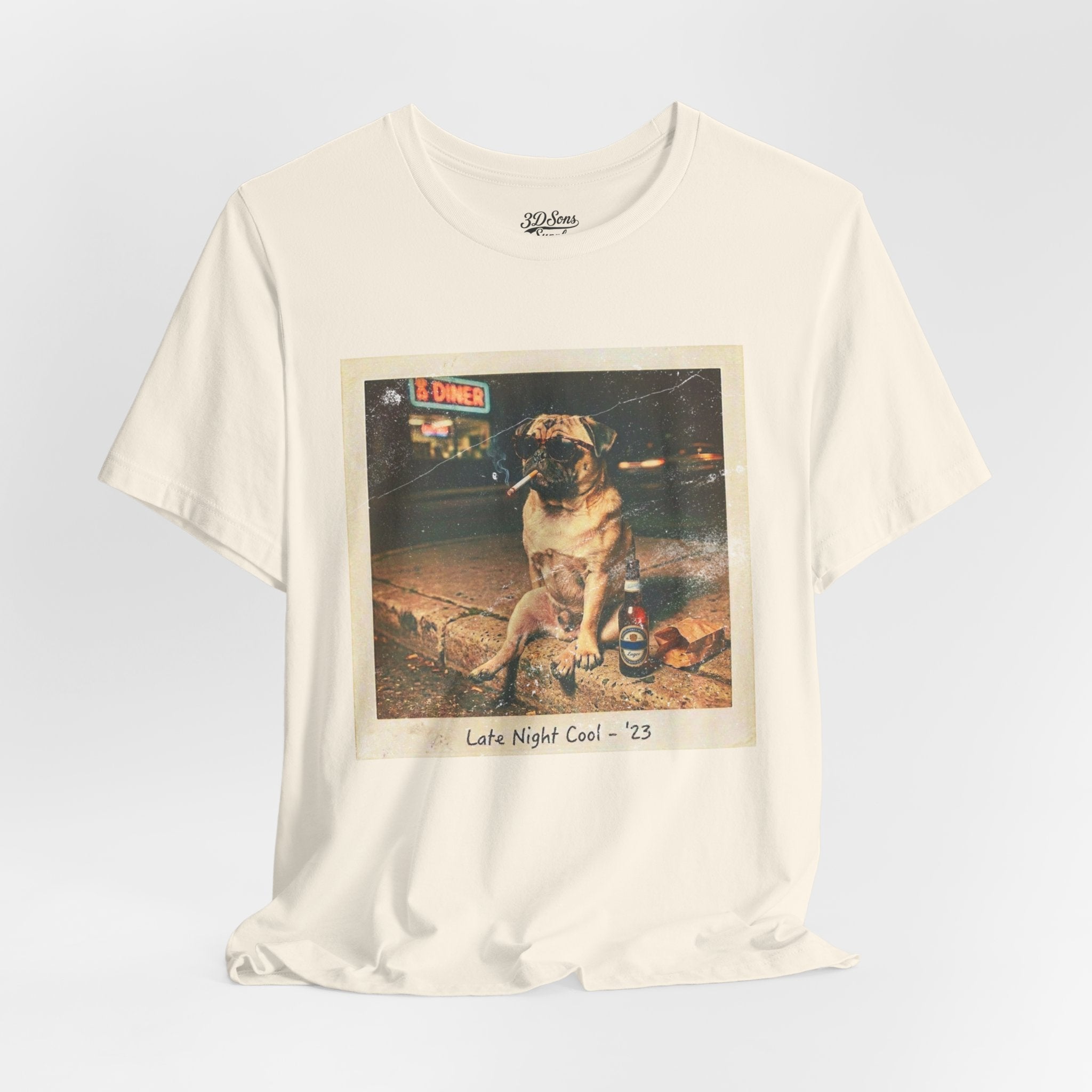 Vintage Pug Photo Tee — 