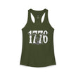 1776 Longhorn Skull Women's Racerback Tank