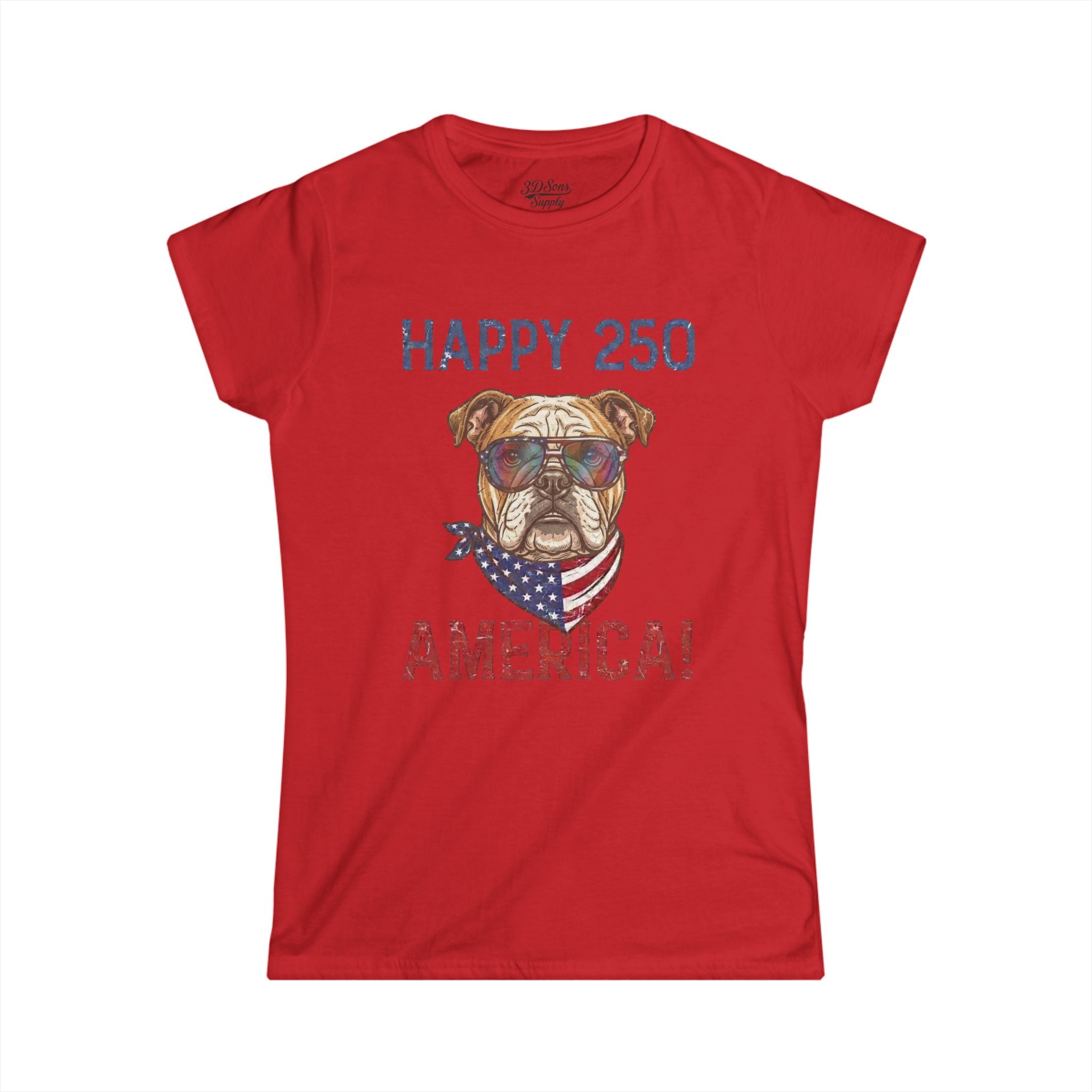 Patriotic Bulldog Tee - 