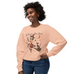 Spellbound After Dark Witch on Broom Sweatshirt | Halloween Cat Moon
