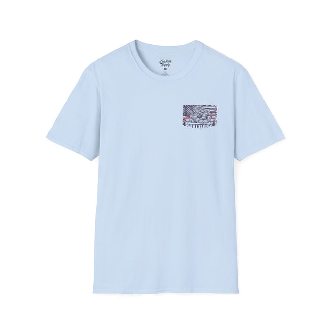 Dont Tread On Me Flag Tee Shirt American Gadsden Patriotic Independence Day Tee