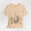 Alien Cowboy Sitting in Desert Tee | Night Sky Lawn Chair