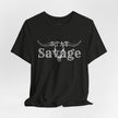 Stay Savage Longhorn Tee - Vintage Texas Skull T-Shirt