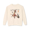 Spellbound After Dark Witch on Broom Sweatshirt | Halloween Cat Moon
