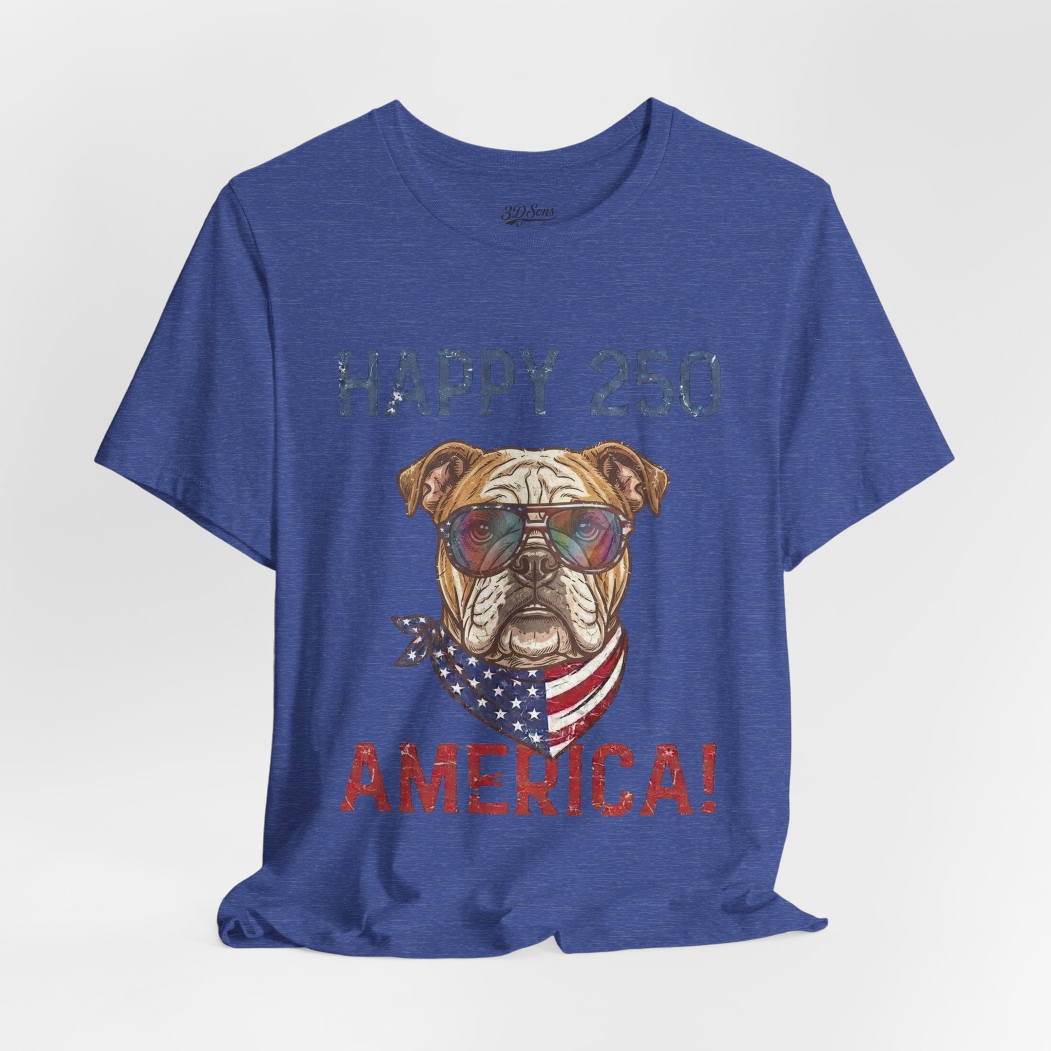 Patriotic Bulldog Tee - 