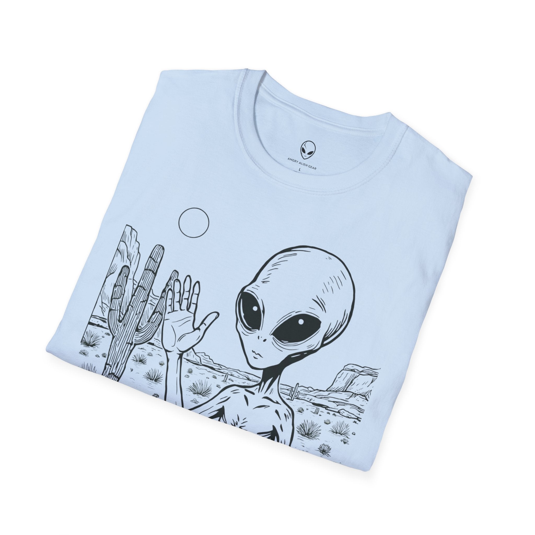 Happy Desert Alien Tee | Funny Area 51 Extraterrestrial Shirt – 3D Sons Supply Co