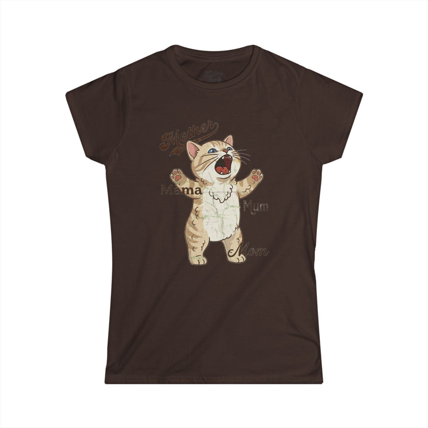 Mother's Day Kitten Mama T-Shirt — Mother's Day Kitty Cat Mom Tee