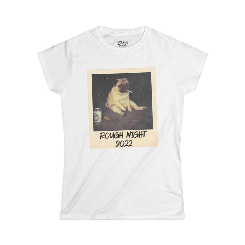 Personalized Polaroid Photo Tee – Custom Women's Softstyle T-Shirt