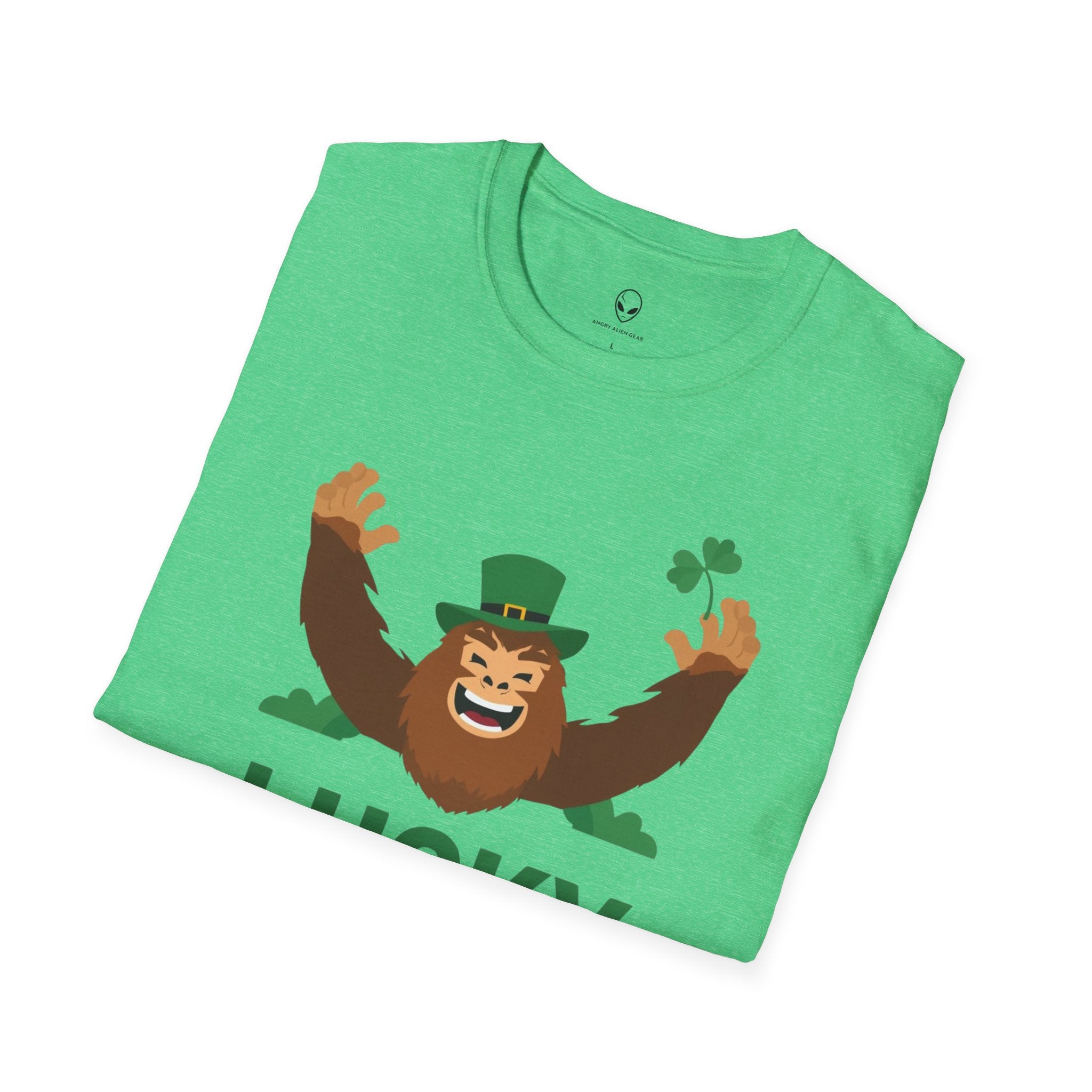 Lucky Squatch Sasquatch T-Shirt St. Patricks Day Bigfoot Shamrock