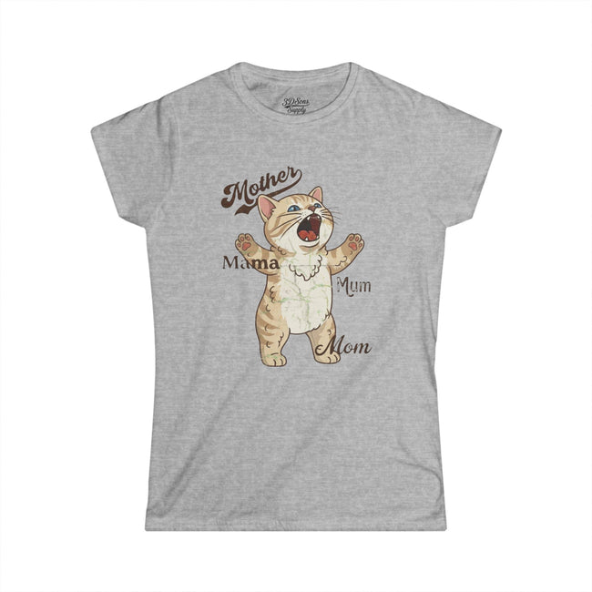 Mother's Day Kitten Mama T-Shirt — Mother's Day Kitty Cat Mom Tee