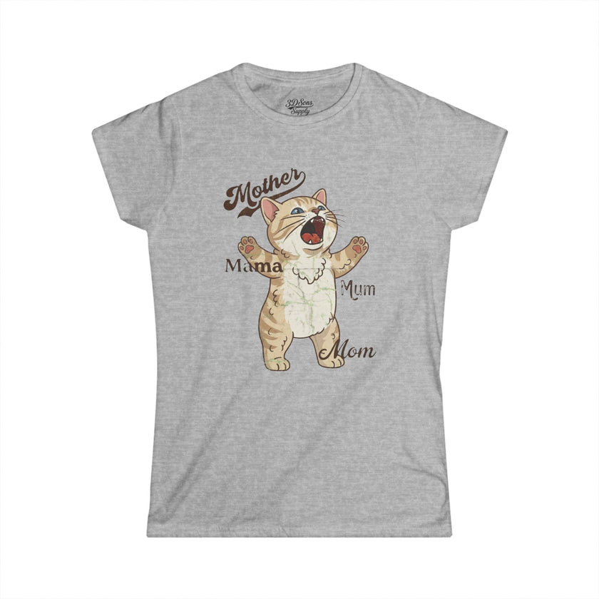 Mother's Day Kitten Mama T-Shirt — Mother's Day Kitty Cat Mom Tee