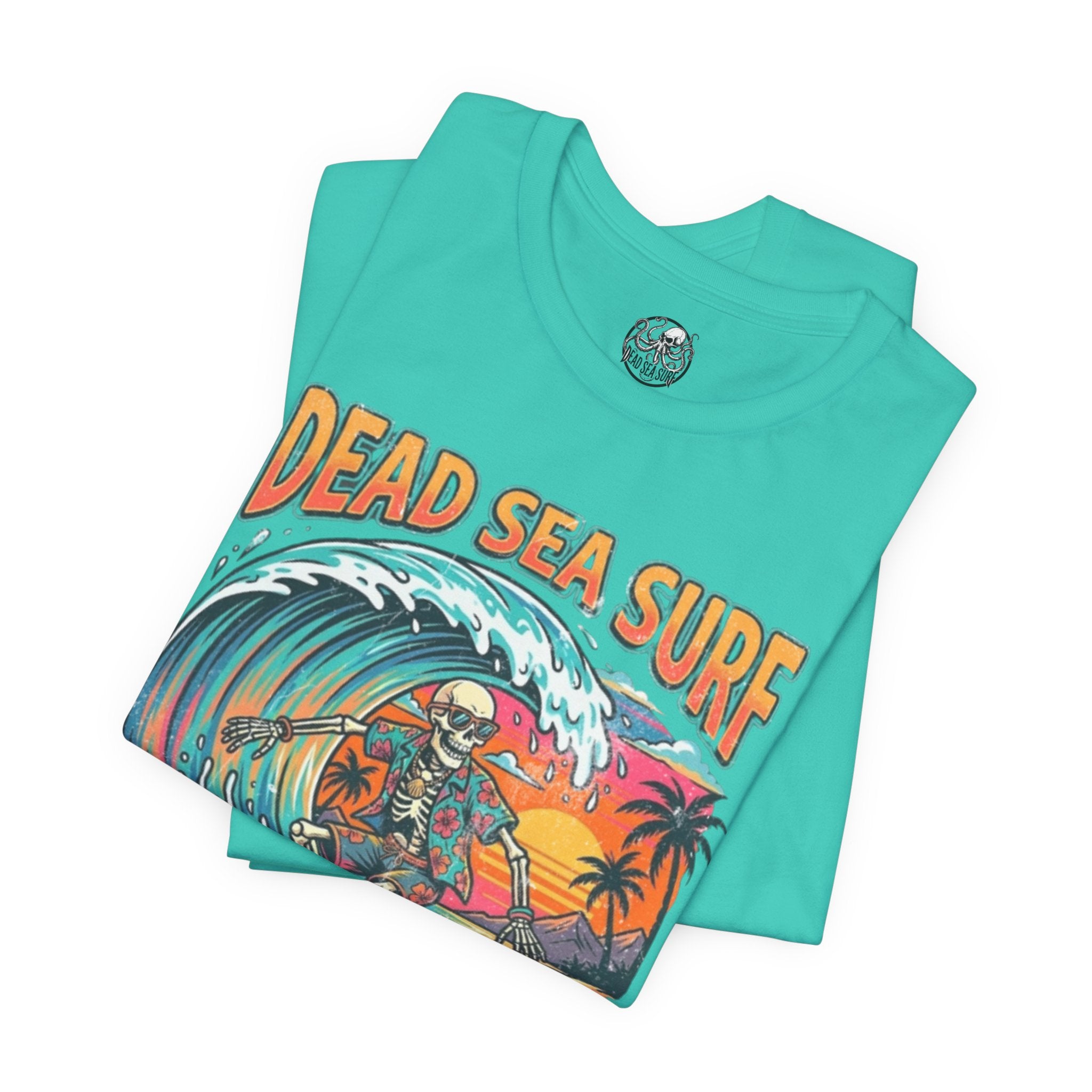 Dead Sea Surf Shark Attack T-Shirt | Bold Nautical Graphic Tee – 3D Sons Supply Co