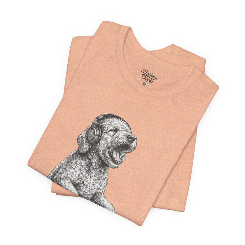 DJ Doodle T‑Shirt — Vintage Turntable Puppy Graphic Tee