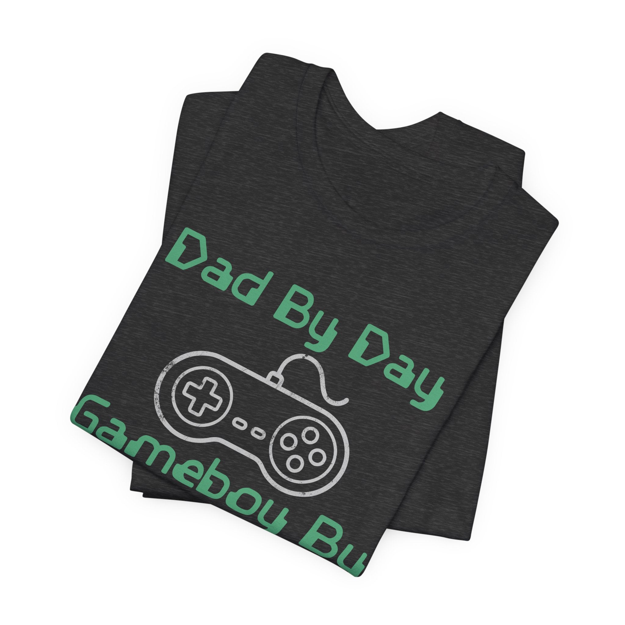 Personalized Dad By Day Gamer By Night T-Shirt,  90's Retro Controller Tee