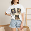 Personalized Polaroid Photo Tee — Custom 3 Image & Text Options