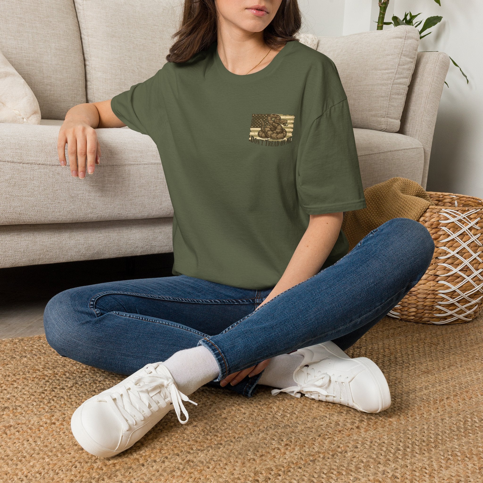 Dont Tread On Me Flag Tee Shirt American Gadsden Patriotic Independence Day Tee
