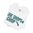 She Shops I Chop Couples T‑Shirt — Funny Husband Wife Gift