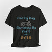 Personalized Dad By Day Gamer By Night T-Shirt,  90's Retro Controller Tee