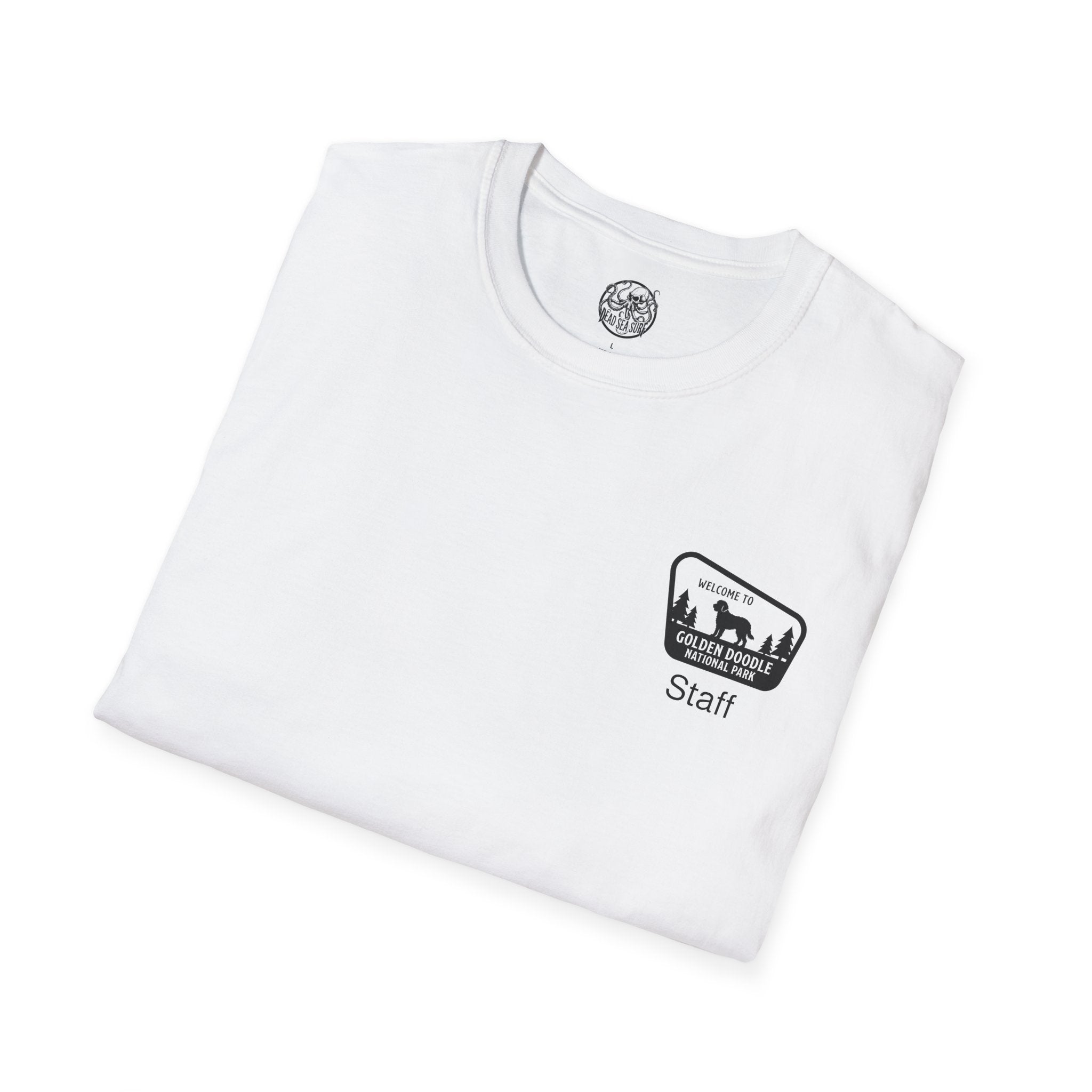Golden Doodle National Park Staff T-Shirt | Retro Dog Lover Tee – 3D Sons Supply Co