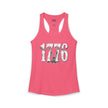 1776 Longhorn Skull Women's Racerback Tank