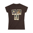 Personalized Polaroid Photo Tee — Custom 3-Image Women's Softstyle