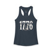 1776 Longhorn Skull Women's Racerback Tank