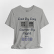 Personalized Dad By Day Gamer By Night T-Shirt — Established 2018 Retro Controller Tee