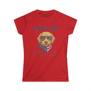 Women's Patriotic Dog Tee 