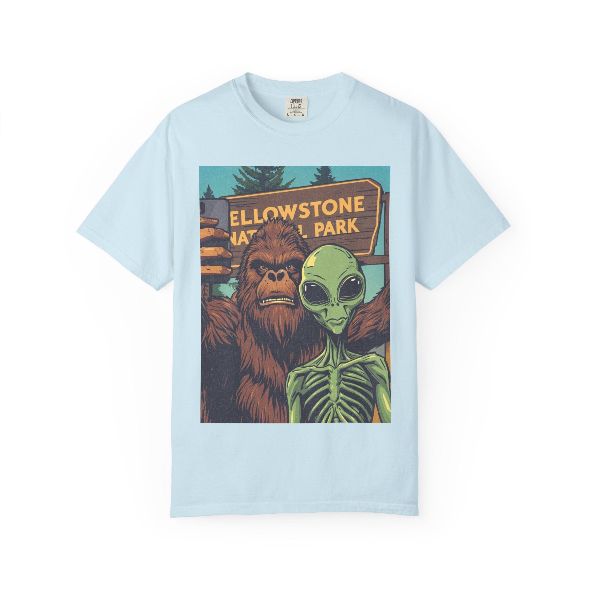 Alien & Bigfoot Yellowstone T-Shirt